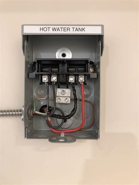 electrical disconnect box for water heater|disconnect for tankless water heater.